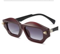 Streetwear Solid Color Ac Square Full Frame Women's Sunglasses sku image 4