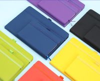 1 Piece Solid Color Class Learning Pu Leather Retro Notebook main image 4