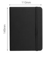 1 Piece Solid Color Class Learning Pu Leather Business Notebook sku image 1
