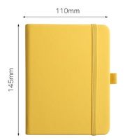 1 Piece Solid Color Class Learning Pu Leather Business Notebook sku image 6