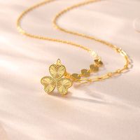 Ig Style Simple Style Shamrock Heart Shape Sterling Silver Plating Pendant Necklace main image 1