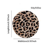 2 Pieces Casual Simple Style Leopard Printing Arylic Ear Studs main image 2