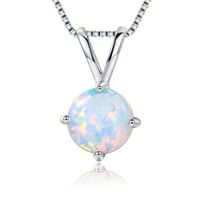 Copper White Gold Plated Elegant Colorful Inlay Opal Jewelry Set main image 3