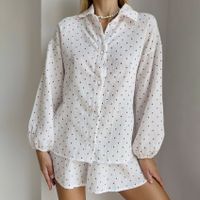 Home Women's Casual Lady Heart Shape Cotton Shorts Sets Pajama Sets main image 4