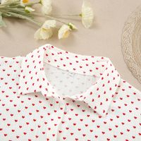 Home Women's Casual Lady Heart Shape Cotton Shorts Sets Pajama Sets sku image 7