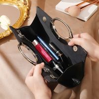 Women's Polyester Solid Color Basic Square Magnetic Buckle Evening Bag main image 4