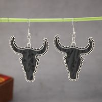 1 Pair Simple Style Cattle Alloy Drop Earrings main image 7