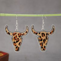 1 Pair Simple Style Cattle Alloy Drop Earrings main image 8