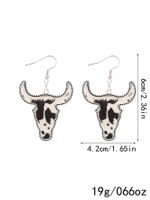 1 Pair Simple Style Cattle Alloy Drop Earrings sku image 2