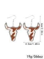1 Pair Simple Style Cattle Alloy Drop Earrings sku image 9