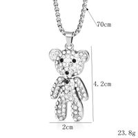 Süß Tier Künstlicher Diamant Legierung Titan Stahl Großhandel Halskette Mit Anhänger sku image 2