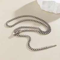 Retro Simple Style Classic Style Snake Alloy Iron Women's Chain Belts main image 4
