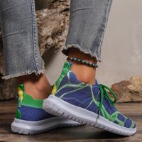 Women's Casual Printing Color Block Round Toe Sports Shoes main image 3
