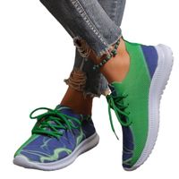 Women's Casual Printing Color Block Round Toe Sports Shoes main image 2