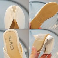 Girl's Basic Solid Color Round Toe Home Slippers main image 5