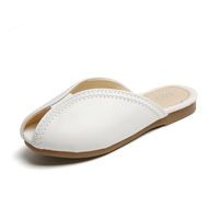 Girl's Basic Solid Color Round Toe Home Slippers main image 2