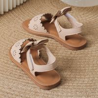 Girl's Roman Style Solid Color Bowknot Round Toe Casual Sandals main image 5