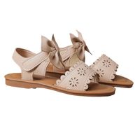 Girl's Roman Style Solid Color Bowknot Round Toe Casual Sandals main image 4