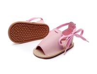 Girl's Vintage Style Color Block Open Toe Peep Toe Sandals main image 3