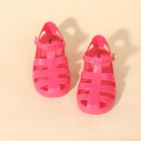 Kid's Casual Solid Color Open Toe Flats main image 1