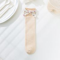 Women's Princess Cute Solid Color Nylon Cotton Mesh Crew Socks One Pair sku image 5