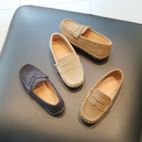 Boy's Casual Solid Color Square Toe Flats main image 1