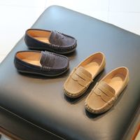 Boy's Casual Solid Color Square Toe Flats main image 3