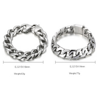 Simple Style Geometric Titanium Steel Hollow Out Men's Bracelets main image 2