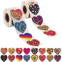 Letter Heart Shape Festival Valentine's Day Copper Plate Sticker Simple Style Classic Style Washi Tape main image 3