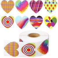 Letter Heart Shape Festival Valentine's Day Copper Plate Sticker Simple Style Classic Style Washi Tape sku image 6