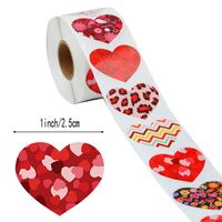 Letter Heart Shape Festival Valentine's Day Copper Plate Sticker Simple Style Classic Style Washi Tape sku image 7