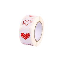 Heart Shape Holiday Festival Valentine's Day Copper Plate Sticker Simple Style Classic Style Washi Tape main image 2