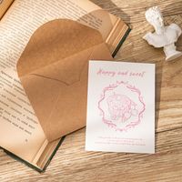Valentine's Day Pastoral Letter Paper Holiday Daily Card sku image 4