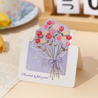 Valentine's Day Mother's Day Sweet Letter Flower Paper Holiday Daily Card sku image 4