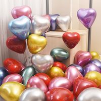 Valentine's Day Simple Style Classic Style Heart Shape Emulsion Birthday Balloons main image 4