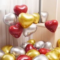 Valentine's Day Simple Style Classic Style Heart Shape Emulsion Birthday Balloons main image 2