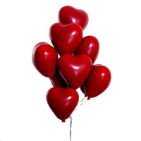 Valentine's Day Simple Style Classic Style Heart Shape Emulsion Birthday Balloons main image 3