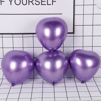 Valentine's Day Simple Style Classic Style Heart Shape Emulsion Birthday Balloons sku image 25