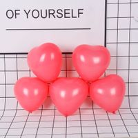 Valentine's Day Simple Style Classic Style Heart Shape Emulsion Birthday Balloons sku image 7