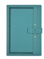1 Piece Solid Color Class Learning Pu Leather Retro Notebook sku image 6