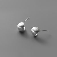 1 Pair Simple Style Geometric Plating Inlay Sterling Silver Zircon Silver Plated Ear Studs main image 6