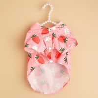 Cute Pastoral Polyester Strawberry Pet Clothing main image 4