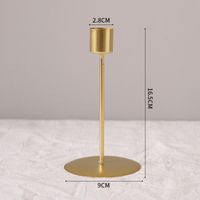 Simple Style Classic Style Solid Color Iron Candlestick Artificial Decorations sku image 5