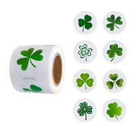 Color Block Festival St. Patrick Copper Plate Sticker Classic Style Commute Adhesive Tape main image 1