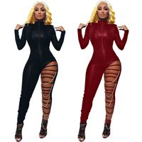 Women's Nightclub Bar Vintage Style Classic Style Solid Color Full Length Jumpsuits main image 2