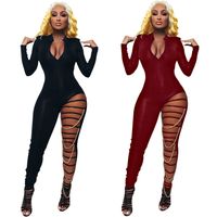 Women's Nightclub Bar Vintage Style Classic Style Solid Color Full Length Jumpsuits main image 3