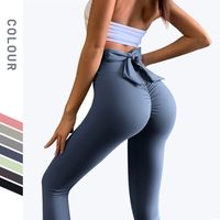 Simple Style Classic Style Solid Color Chemical Fiber Blending Polyester Active Bottoms Leggings main image 1