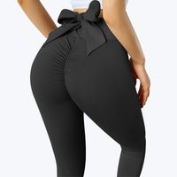 Simple Style Classic Style Solid Color Chemical Fiber Blending Polyester Active Bottoms Leggings main image 5