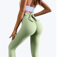 Simple Style Classic Style Solid Color Chemical Fiber Blending Polyester Active Bottoms Leggings main image 2