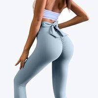 Simple Style Classic Style Solid Color Chemical Fiber Blending Polyester Active Bottoms Leggings main image 3